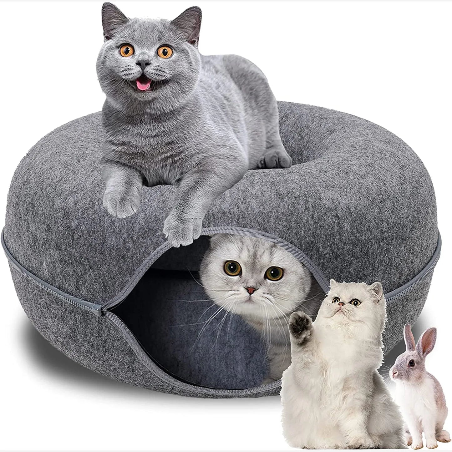 Donut Pet Cat Tunnel