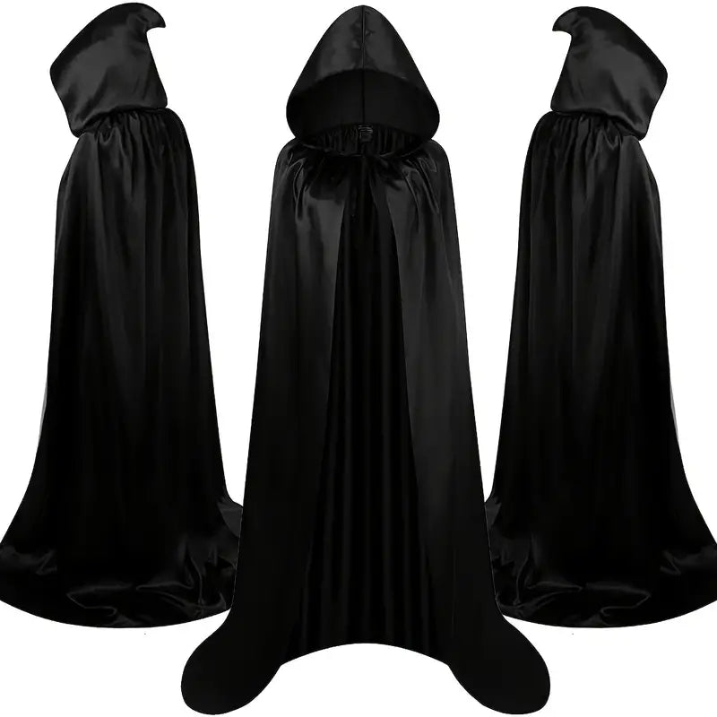 Mystic Black Hooded Cloak