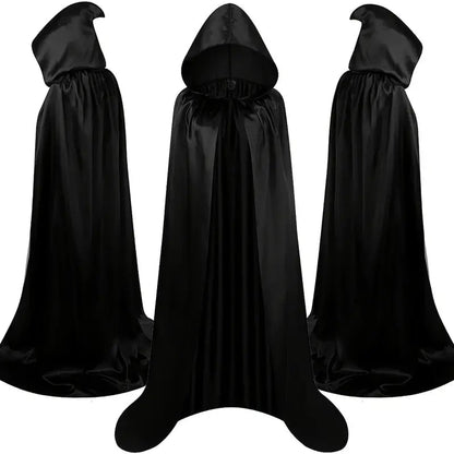 Mystic Black Hooded Cloak