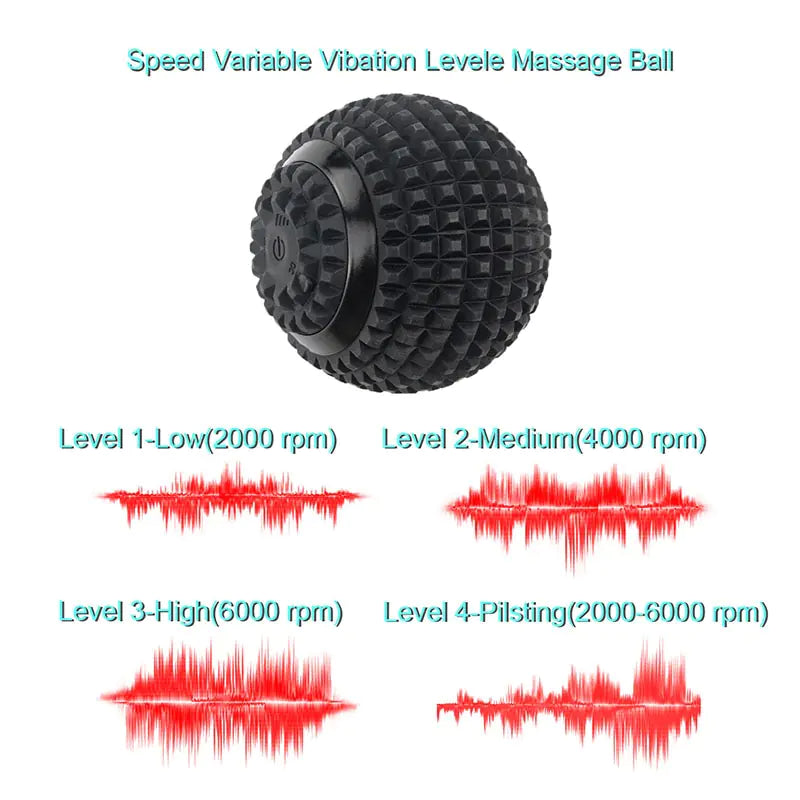 10CM Electric Fascial Ball Vibration Massage Ball